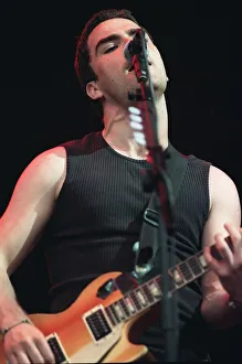 Kelly Jones lead singer of Stereophonics on stage singing Kelly Jones lead singer of Stereophonics on stage singing