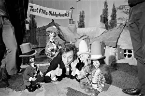 Ken Dodd in the Diddy Village with the props for his new children show for the BBC Ken Dodd in the Diddy Village with the props for his new children show for the BBC