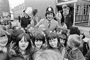 Ken Dodd at a Liverpool Police Station. 7th June 1979 Ken Dodd at a Liverpool Police Station. 7th June 1979
