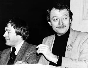 Images Dated 12th December 1981: Ken Livingstone MP and Tony Banks MP together at GLC Labour Party Meeting