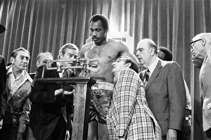 Ken Norton at the weigh-in ahead of his third fight with Muhammad Al Ken Norton at the weigh-in ahead of his third fight with Muhammad Al