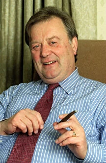 Images Dated 21st December 1998: Kenneth Clarke MP December 1998 Pictured at his desk in his parliamentary