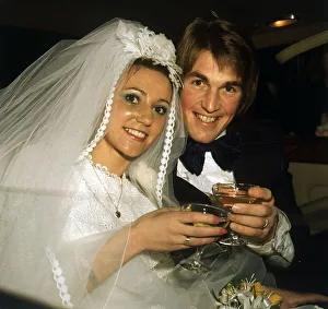 Kenny Dalglish on wedding day to Marina Harkins November 1974 Kenny Dalglish on wedding day to Marina Harkins November 1974