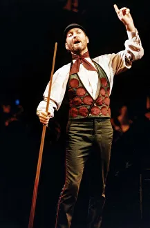 Kenny Everett DJ TV Presenter and Comedian taking the part of the Billiard Marker in Kenny Everett DJ TV Presenter and Comedian taking the part of the Billiard Marker in