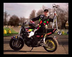 Kevin Carmichael during stunt Championships March 1998 Motorcycle Kevin Carmichael during stunt Championships March 1998 Motorcycle