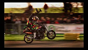 Kevin Carmichael during stunt Championships March 1998 Motorcycle Kevin Carmichael during stunt Championships March 1998 Motorcycle