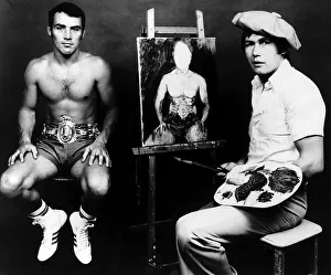Kevin Finegan middleweight boxer with Alan Minter Circa September 1976 Kevin Finegan middleweight boxer with Alan Minter Circa September 1976