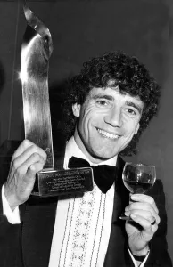 Kevin Keegan with the Sports Personality of the Year trophy. Circa 1983 Kevin Keegan with the Sports Personality of the Year trophy. Circa 1983