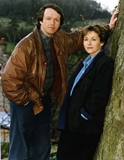 Kevin Whateley Actor with co star in the television series Peak Practice Kevin Whateley Actor with co star in the television series Peak Practice