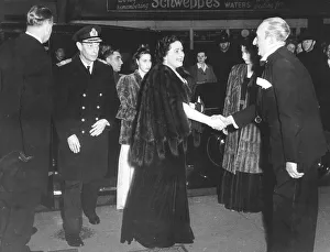 King George VI and Queen Elizabeth February 1946 arrive with the Princesses at King George VI and Queen Elizabeth February 1946 arrive with the Princesses at