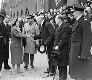 King George VI and Queen Elizabeth visiting Nuneaton, near Coventry King George VI and Queen Elizabeth visiting Nuneaton, near Coventry