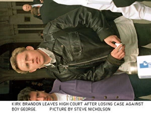 Images Dated 29th April 1997: KIRK BRANDON AT THE HIGH COURT TODAY WHERE HE IS SUING BOY GEORGE FOR LIBEL
