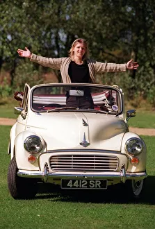 Kirsty Morgan standing inside her Morris Minor Tourer 16th Septeber 1997 Kirsty Morgan standing inside her Morris Minor Tourer 16th Septeber 1997