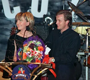Kirsty Young and Ewan McGregor February 1998 Scottish Peoples Film Festival awards Kirsty Young and Ewan McGregor February 1998 Scottish Peoples Film Festival awards