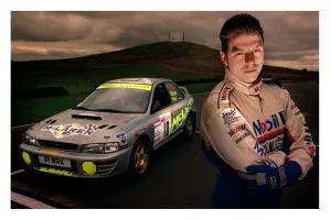 Knockhill race course rally driver May 1998 arms folded Knockhill race course rally driver May 1998 arms folded
