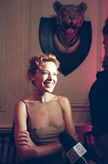 Images Dated 10th August 1997: Kylie Minogue at the Film Festival party Hopetoun House Edinburgh Film Festival August