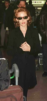 Kylie Minogue leaving Heathrow for Glasgow Kylie Minogue leaving Heathrow for Glasgow