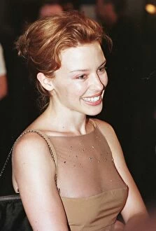 Images Dated 10th August 1997: Kylie Minogue at the opening of Edinburgh Film Festival August 1997