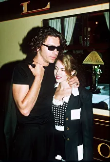 Kylie Minogue Pop Singer with Michael Hutchence Kylie Minogue Pop Singer with Michael Hutchence
