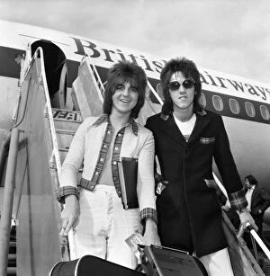 Images Dated 1st September 1975: L. A. P. Rollers. Eric Faulker and Stuart Wood. 'Bay City Rollers'