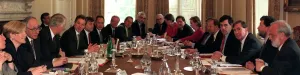 The Labour Cabinet meets for the first time in 10 Downing Street The Labour Cabinet meets for the first time in 10 Downing Street