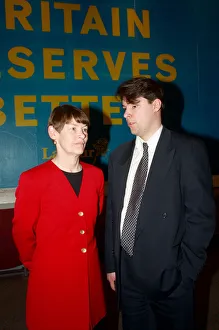 Labour councillor Glenda Jackson with her son Dan Hodges. 12th April 1997 Labour councillor Glenda Jackson with her son Dan Hodges. 12th April 1997