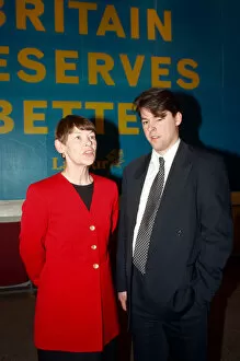 Images Dated 12th April 1997: Labour councillor Glenda Jackson with her son Dan Hodges. 12th April 1997