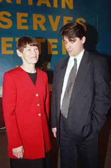 Images Dated 12th April 1997: Labour councillor Glenda Jackson with her son Dan Hodges. 12th April 1997