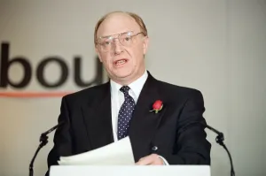 Labour leader Neil Kinnock during the 1992 General Election campaign. 26th March 1992 Labour leader Neil Kinnock during the 1992 General Election campaign. 26th March 1992