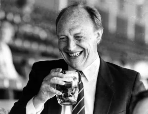 Labour leader Neil Kinnock enjoys a pint at the Miners Gala - 16th Jun 1986 Labour leader Neil Kinnock enjoys a pint at the Miners Gala - 16th Jun 1986