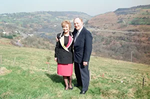 Labour leader Neil Kinnock and his wife Glenys at Pontllanfraith, South Wales Labour leader Neil Kinnock and his wife Glenys at Pontllanfraith, South Wales