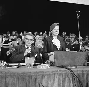 Labour Party Conference 10th October 1955. The Conference Chairman, Dr Labour Party Conference 10th October 1955. The Conference Chairman, Dr
