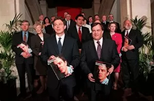 Images Dated 3rd April 1997: Labour Party launch manifesto for 1997 election. Tony Blair