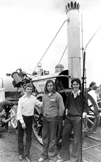 Three of the lads who helped to build the replica of George Stephenson's Rocket Three of the lads who helped to build the replica of George Stephenson's Rocket