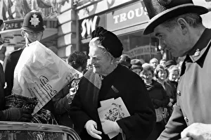 Lady Churchill on her 80th birthday. 1st April 1965 Lady Churchill on her 80th birthday. 1st April 1965