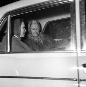 Lady Churchill with daughter Mary. 21st January 1965 Lady Churchill with daughter Mary. 21st January 1965