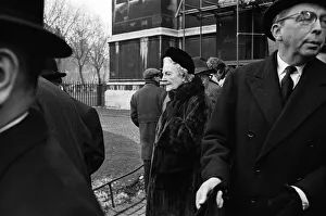Lady Churchill pictured at H Gaitskell Memorial service. 31st January 1963 Lady Churchill pictured at H Gaitskell Memorial service. 31st January 1963