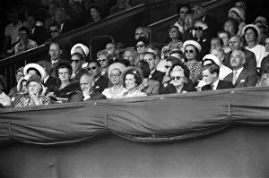 Lady Churchill pictured at Wimbledon. 28th June 1961 Lady Churchill pictured at Wimbledon. 28th June 1961