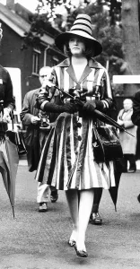 Lady Hazel Cook in striped dress at Royal Ascot in June 1962 Sixties fashion Lady Hazel Cook in striped dress at Royal Ascot in June 1962 Sixties fashion