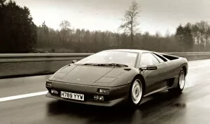 Images Dated 1st April 1992: Lamborghini Motor Car - April 1992 sports cars