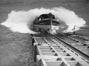 Launching of the Cromer lifeboat H F Bailey. 10th June 1935 Launching of the Cromer lifeboat H F Bailey. 10th June 1935