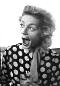 Lauren Bacall laughing during press conference at Prince of Wales Theatre in London - 3rd Lauren Bacall laughing during press conference at Prince of Wales Theatre in London - 3rd