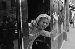Lauren Bacall shopping in Paris France July 1968 Lauren Bacall shopping in Paris France July 1968