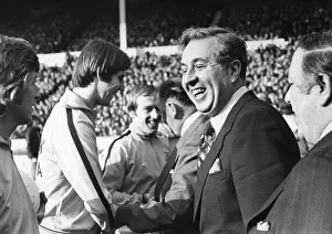 League Cup Final Aston Villa v Norwich. Doug Ellis talks to Chico Haamilton League Cup Final Aston Villa v Norwich. Doug Ellis talks to Chico Haamilton