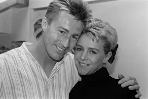 Lee Chapman footballer with actress wife Leslie Ash, August 1987 Lee Chapman footballer with actress wife Leslie Ash, August 1987