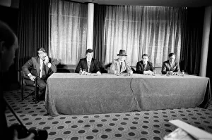 Left to right, Frank Pressland (Lawyer), Paul White (From Hanover Drew), Elton John Left to right, Frank Pressland (Lawyer), Paul White (From Hanover Drew), Elton John