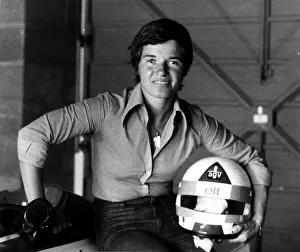 Lella Lombardi July 1975 Practice at the British Grand Prix at Silverstone Lella Lombardi July 1975 Practice at the British Grand Prix at Silverstone