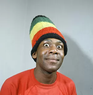 Images Dated 1st May 1984: Lenny Henry. Pictured in 1984, wearing his Rastacap