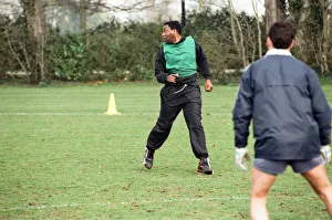 Lenny Henry training with Reading FC. 28th March 1991 Lenny Henry training with Reading FC. 28th March 1991