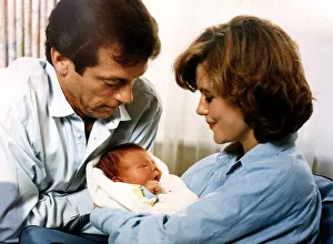 Leslie Grantham actor with wife and baby son August 1989 Dbase Leslie Grantham actor with wife and baby son August 1989 Dbase